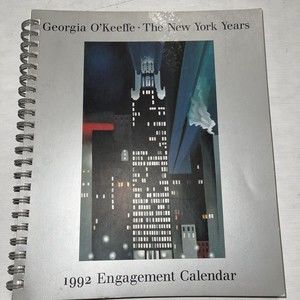 Georgia O’keefe The New York Years 1992 Engagement Calendar Signed Shelton Hotel